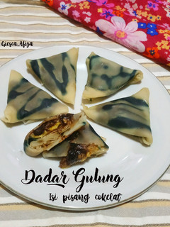 Foto resep Dadar Gulung Isi Pisang Cokelat
