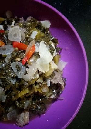 Foto resep Tumis sawi asin