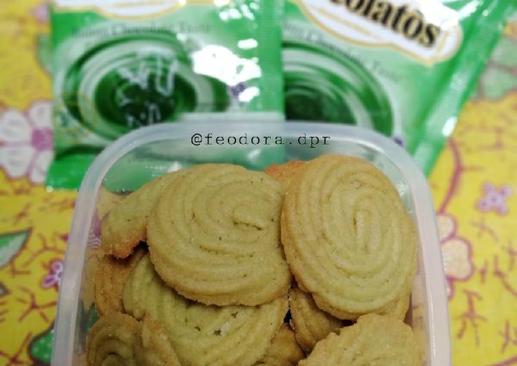 Cookies putih telur chocolatos