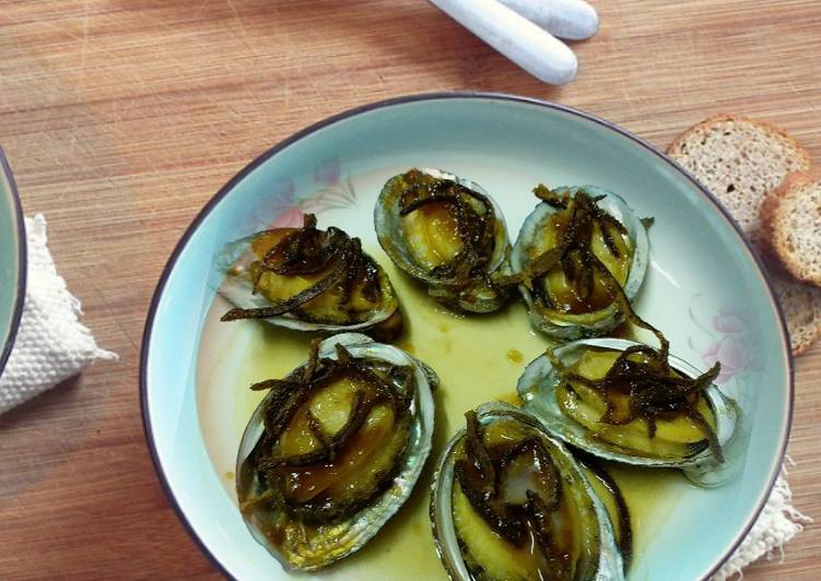 Cara termudah untuk Musim Panas Di Rumah💢Simple Steam Kerang Abalon 💢