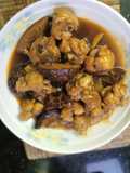 Ungkep Ayam dan Tungku (Jamur Shiitake Kering) Saus Tiram