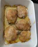 Coxas de frango no forno