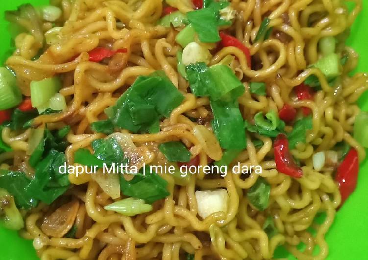 Cara Gampang Menyiapkan Mie goreng dara Anti Gagal