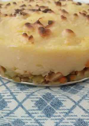 Una foto de Pastel de carne(seitán) vegano