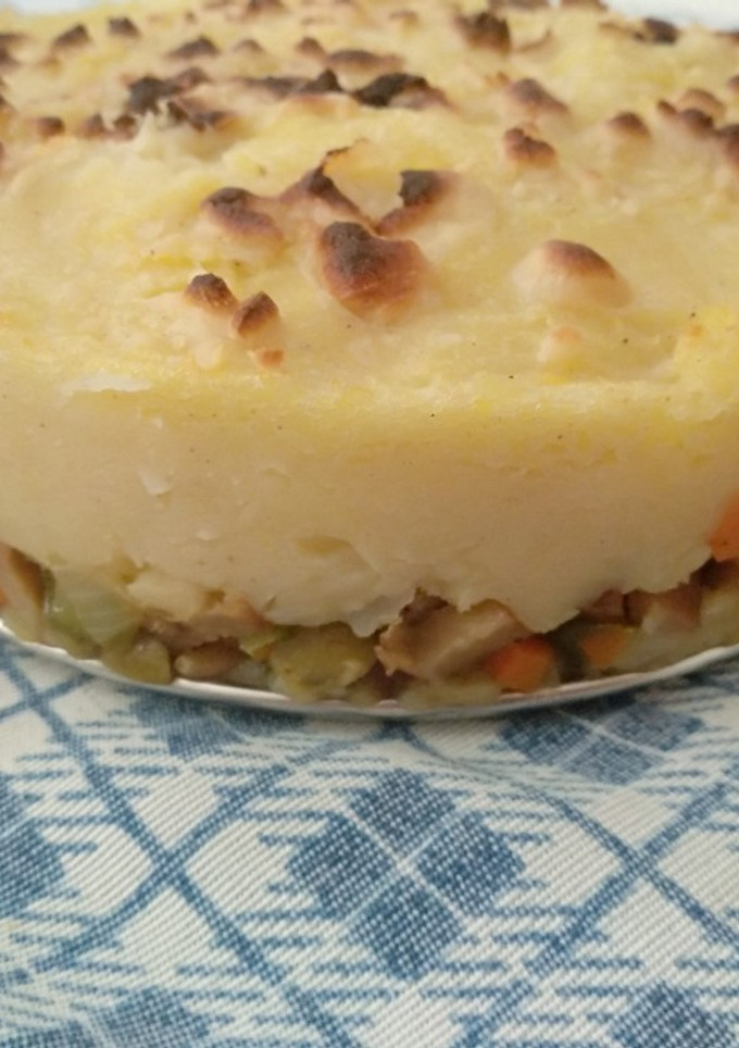 Una foto de Pastel de carne(seitán) vegano