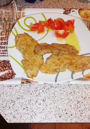 Una foto de Filetes de cerdo empanados