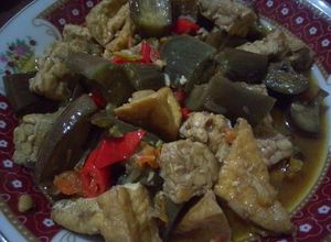 Foto resep Sayur Terong Ungu Pedas (Plus Tempe Tahu)