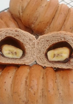 Foto resep Roti Cokelat Pisang Meses