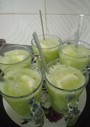 عکسی از دستور آب طالبی تگری با بستنی
