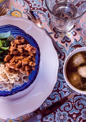 Foto resep Mie ayam bakso bikinan si perantau