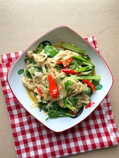 Foto resep Tumis Jamur Sawi