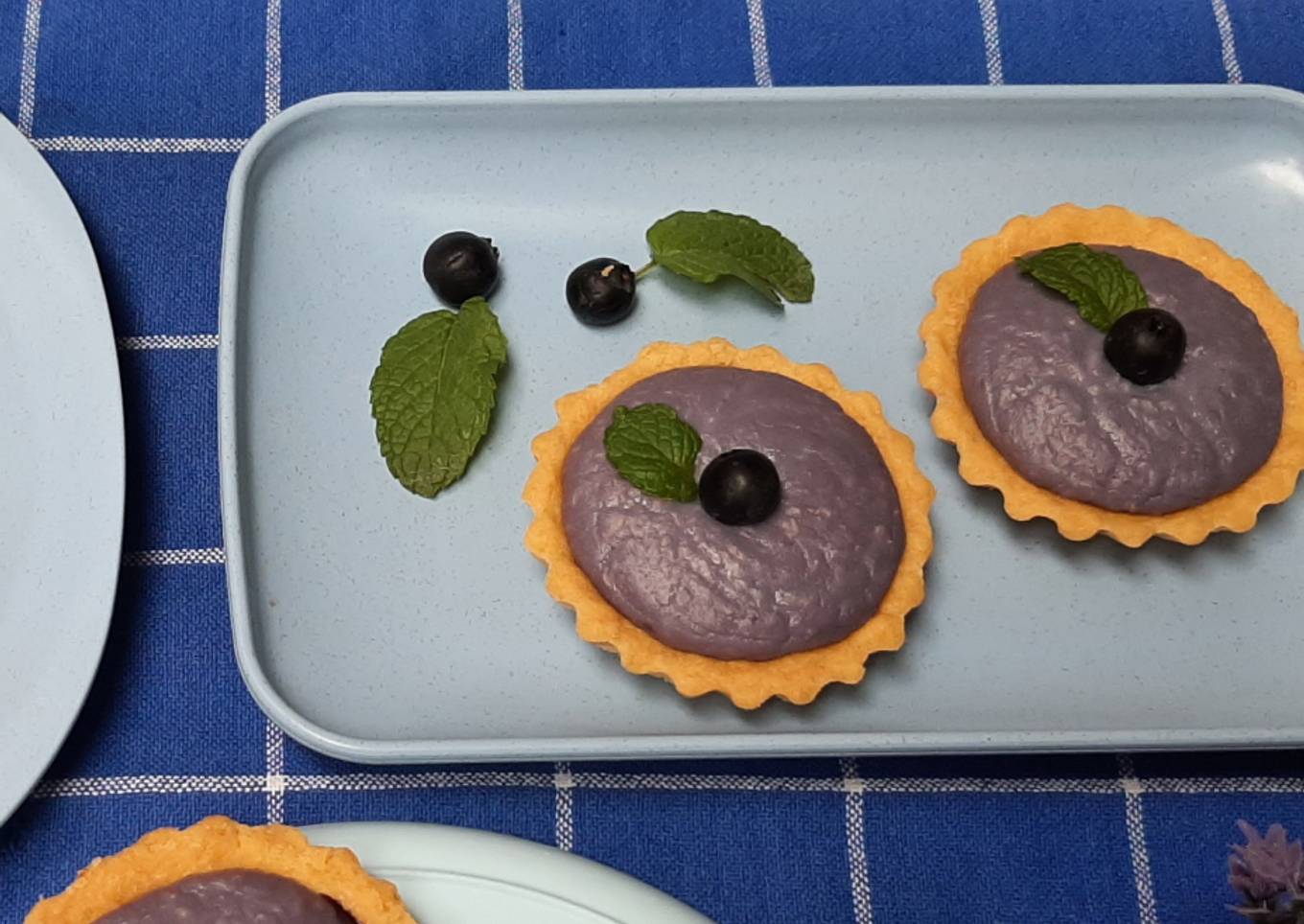 Blueberry Cheese Tart (Tart Buncit)