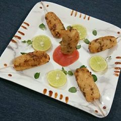 A picture of Poha ke lolipop.