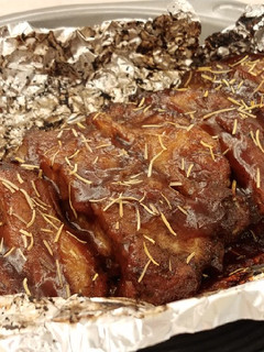 A picture of BBQ豬仔骨 (BBQ Baby Pork Ribs).