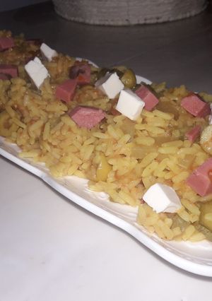 صورة لوصفة أرز بالخضار صحي وإقتصادي