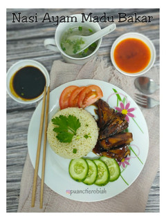 Gambar Nasi Ayam Madu Bakar