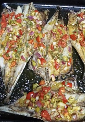 صورة لوصفة سمك مشوي في البيت