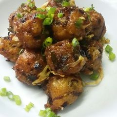 Poha dry manchurian A picture of Poha dry manchurian.