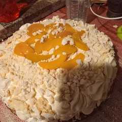 A picture of Postre chajá 🍑🍑.