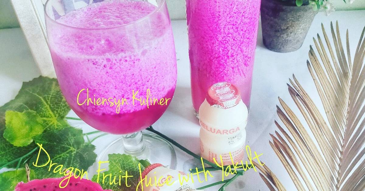Resep Dragon Fruit Juice with Yakult oleh Chiensyn Kuliner Cookpad