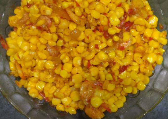 Resep Srundeng jagung udang, Bikin Ngiler