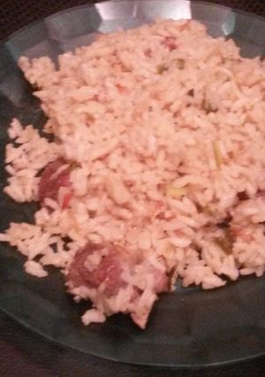 Una foto de Arroz con huesito ahumado