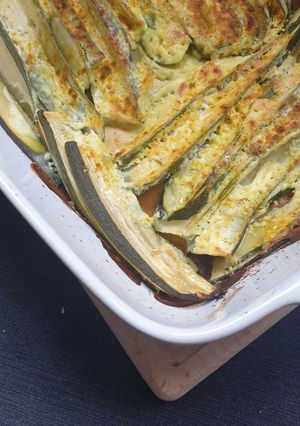 Une photo de Courgettes à la crème de curry