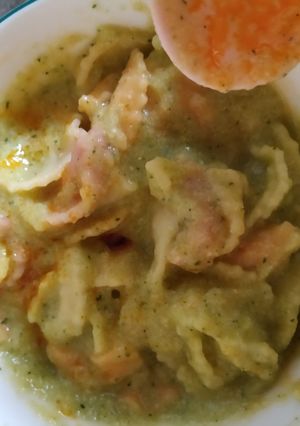 Hình của món Pasta sốt đậu và rau.