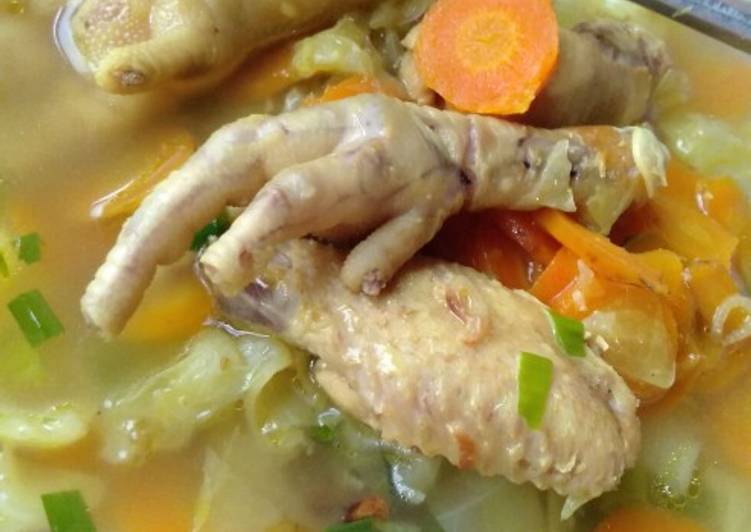 Langkah Mudah Memasak Sop ceker,sayap Anti Gagal