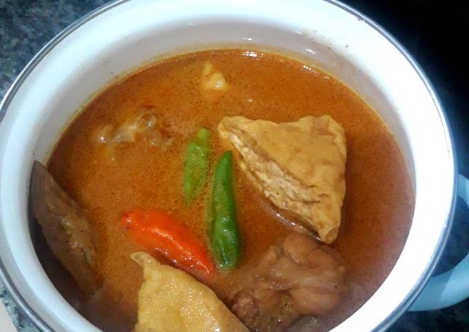 Opor ayam pedas sederhana