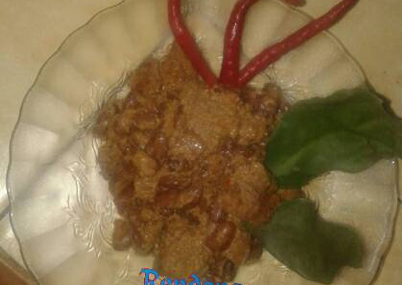 Rendang Daging + Kacang Merah