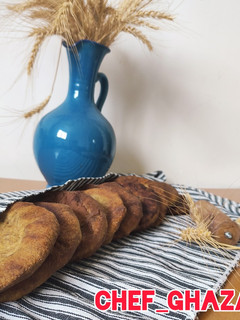 عکسی از دستور نان ماهیتابه ای (نان روغنی)خرمایی