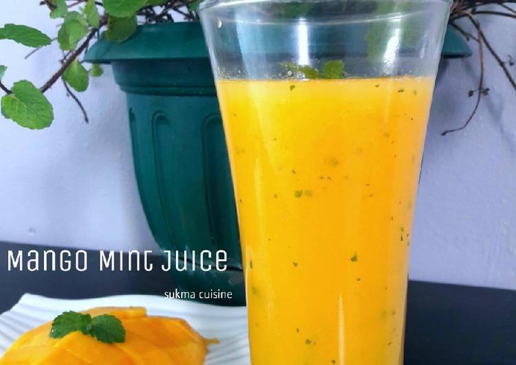 Resep: SempurnaMango Mint Juice #Kamismanis
