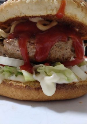 Una foto de Hamburguesa placer intenso