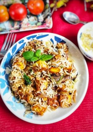 पनीर दम बिरयानी रेसिपी मुख्य फोटो