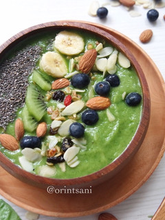 Foto resep Healthy Green Smoothie Bowl (Smoothies Sayur)