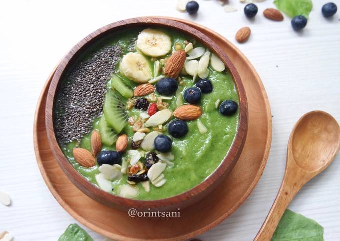 Resep Healthy Green Smoothie Bowl (Smoothies Sayur) yang Lezat Sekali