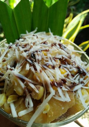 Foto resep Jagung Manis... pisang keju#posting rame2 jagung