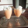 Musk Melon shake with ice cream