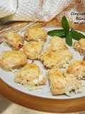 Blinis gratinés au saumon fumé