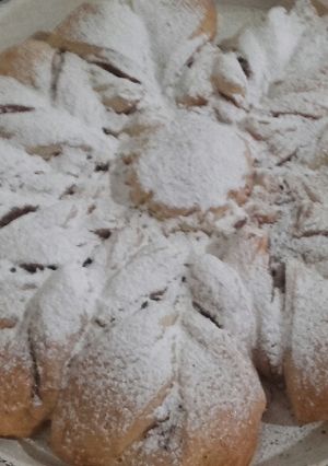 Una foto de Estrella rellena con dulce de leche