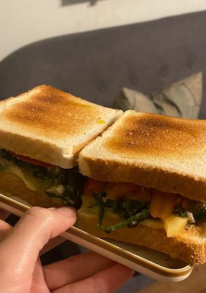 Una foto de Sandwiche de espinaca