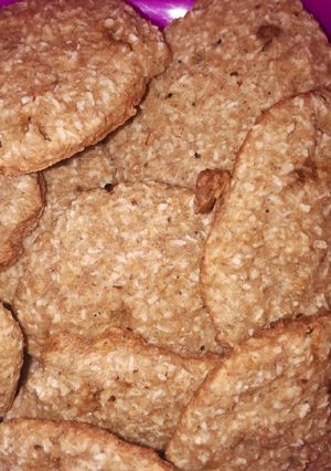 Una foto de Galletitas de coco, limón y jengibre