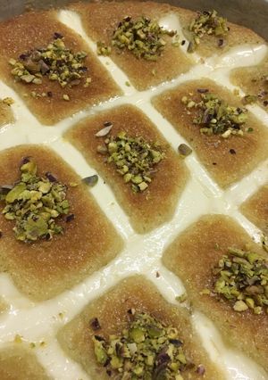 صورة لوصفة بسبوسة الكروهات