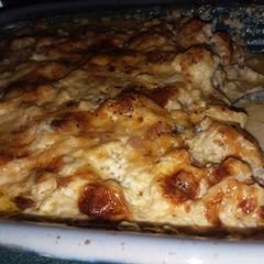 A picture of Cheesy Cauliflower KickAsserole 🧀.