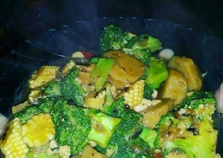 Tofu Brokoli Saus Tiram