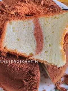 Foto resep Chiffon Cake (Pandan-Coklat) + TIPS