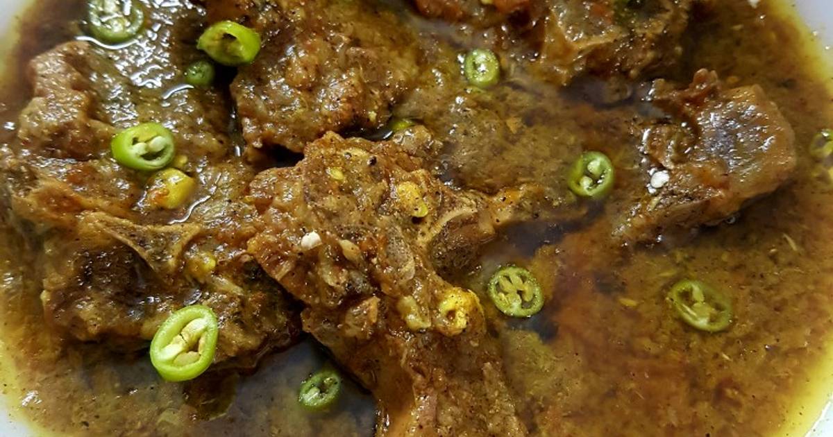 Black Pepper Mutton Chops Karahi Recipe by Shaiq Gulzar Cookpad