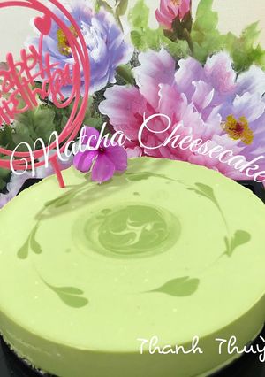 Hình của món Bánh cheesecake trà xanh.