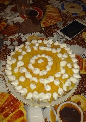 Una foto de Tarta de duraznos